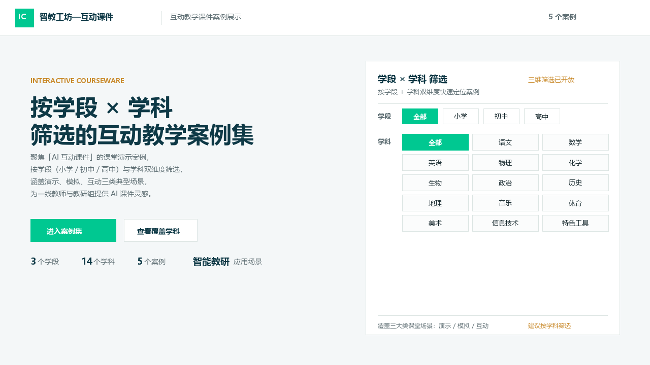 互动教学课件案例展示